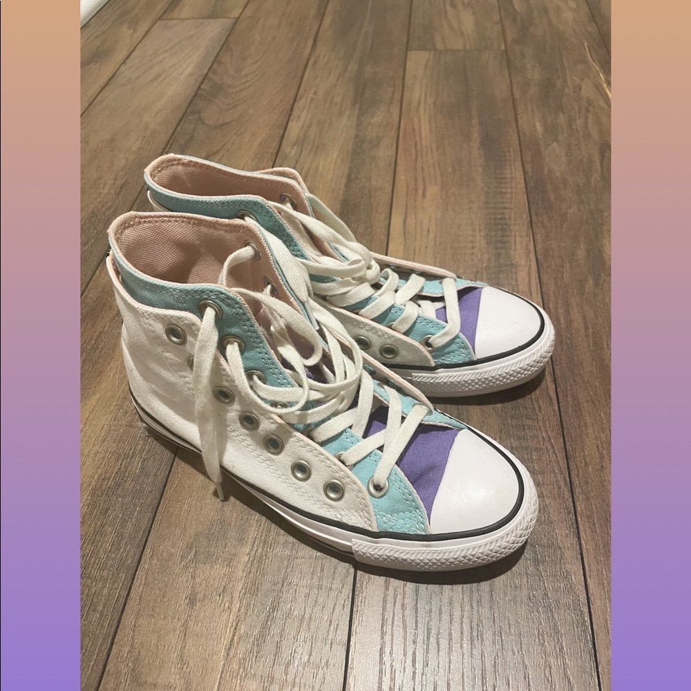 Converse Double Tongue High Top Shoes US6